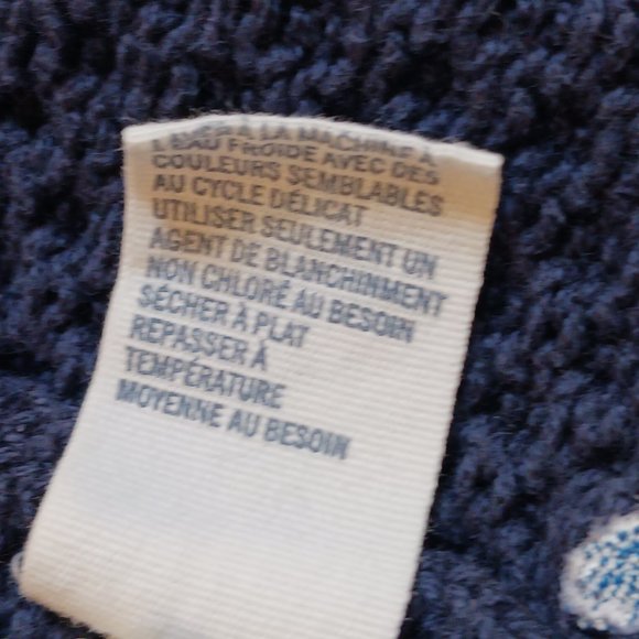 American Eagle Live Your Life Full Zip Cable Knit Hoodie – Navy Blue, Size M - Picture 12 of 16